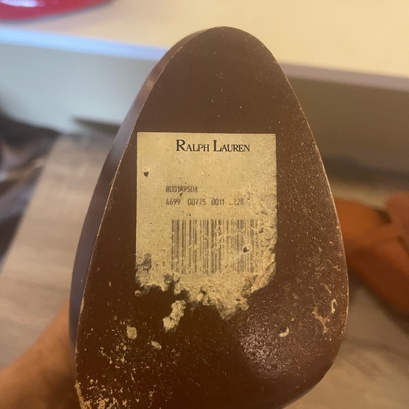 Ralph Lauren Women's Brown Brogue Shoes - Picture 9 of 10